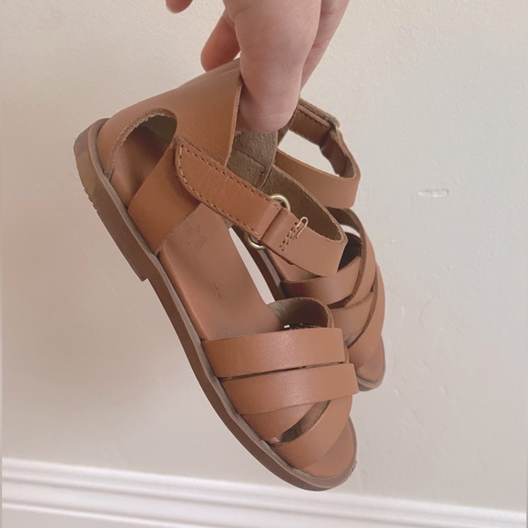 Zara brown toddler girl sandals - Picture 3 of 4
